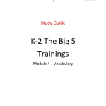 Study Guide - Vocabulary
