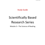 Study Guide - The Science of Reading