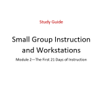 Study Guide - First 21 days