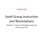 Study Guide - Classroom Management Small Group