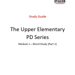Upper Elementary M1 Study guide